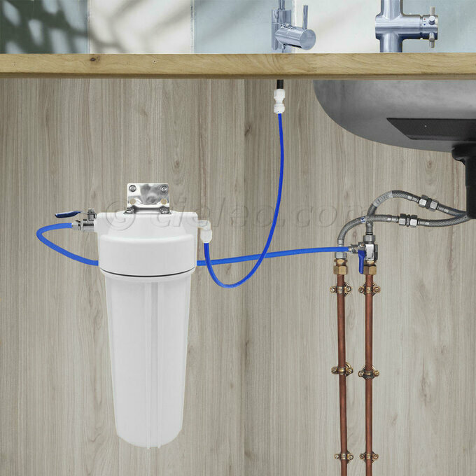 Filtre sous évier - Purification et vitalisation de l'eau du robinet Amilo  - Pose comprise