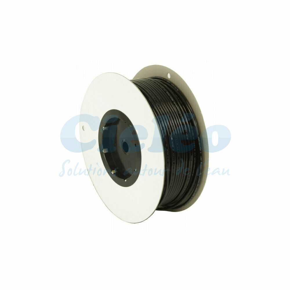 Tubing 1/4" noir en poly&eacute;thyl&egrave;ne