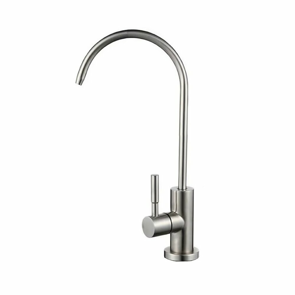 Robinet longue portée Inox pour osmoseur et filtre à eau Robinet longue portée Inox pour osmoseur et filtre à eau