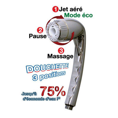 Douchette ecoxygen effet venturi