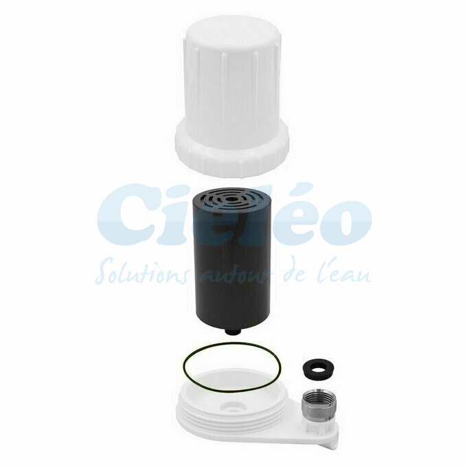 Vue clate filtre douche Hydropure LS