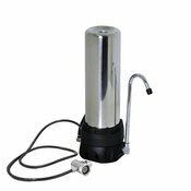 Vue clate filtre sur vier Hydropure inox