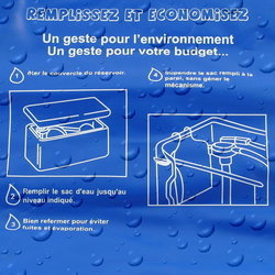 Sac éco WC : économiseur d'eau réservoir toilettes