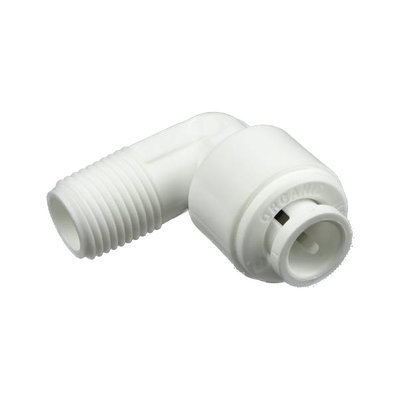 Equerre mâle fixe, tubing 1/4", filetage 1/8" NPTF