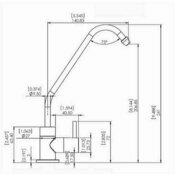 Dimensions du robinet standard Hydropure