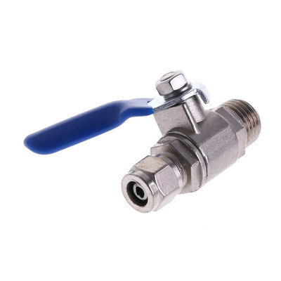1/10,2 cm Inline robinet/Vanne darrêt/Soupape de Isolation pour 1/10,2 cm réfrigérateur congélateur LDPE/système de filtre à osmose inverse Eau Tube pour tuyau 