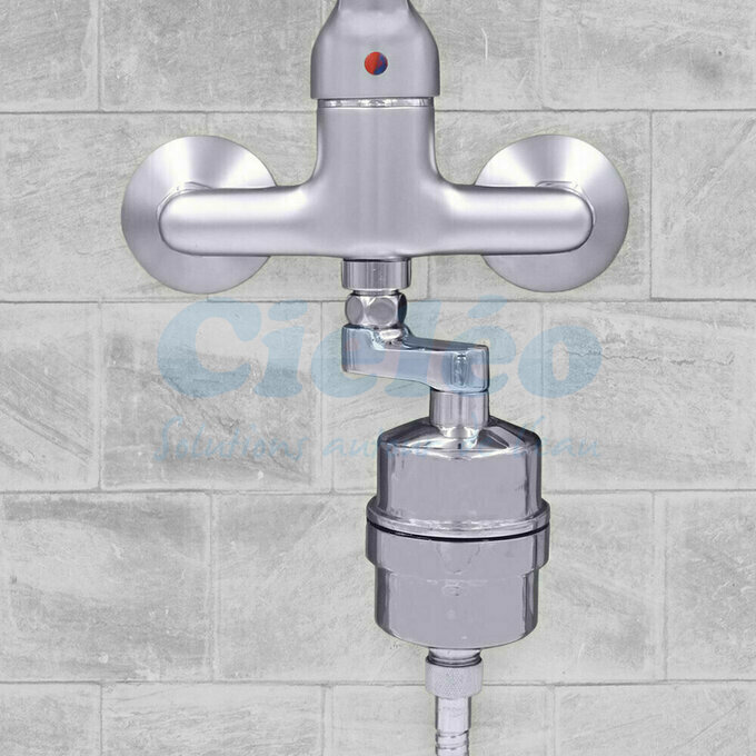 Filtre douche inox Hydropure avec carteur