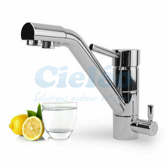 Robinet 3 voies chrom