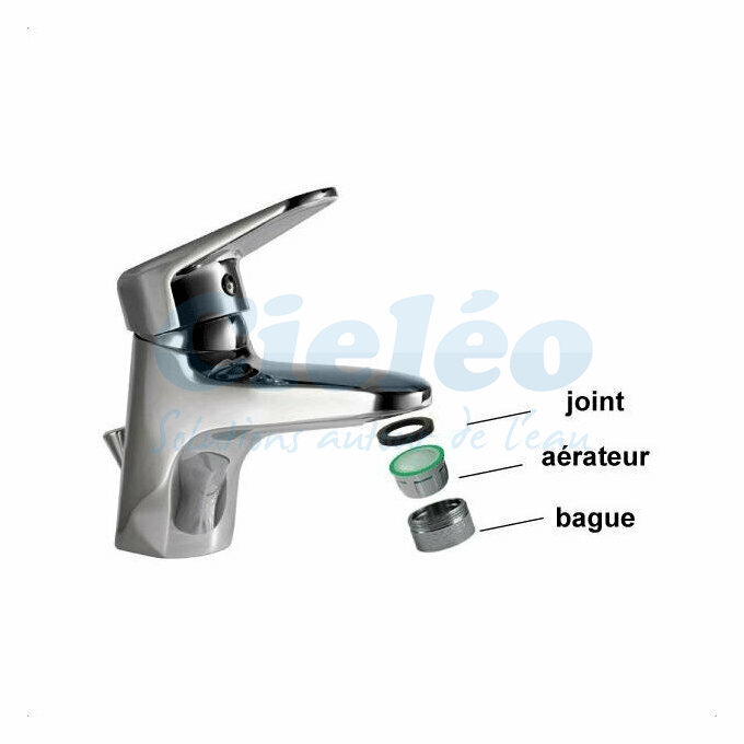Montage mousseur conomiseur d'eau filetage mle