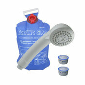 Pack conomiseur d'eau avec douchette blanche 8 l/min