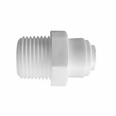 Union simple mâle, tubing 1/4", filetage 3/8" NPTF