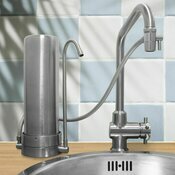 Filtre  eau sur vier Cielo 100% Inox