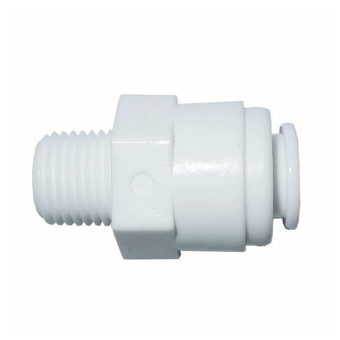 Union simple mâle, tubing 3/8", filetage 1/4" NPTF