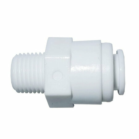 Union simple mle, tubing 3/8", filetage 1/4" NPTF