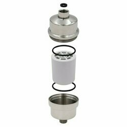 Vue éclatée filtre douche inox