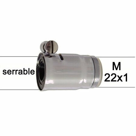 Adaptateur M22x100 pour col de cygne sans filetage