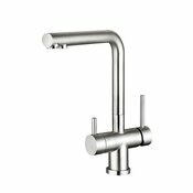 Robinet 3 voies 90 Inox 304 avec sortie eau filtre