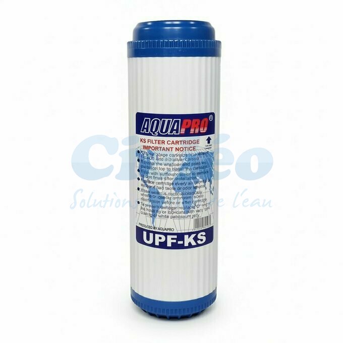 Cartouche charbon actif et KDF - UPF KS 9"3/4