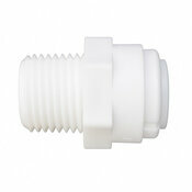 Union simple mâle, tubing 3/8", filetage 3/8" NPTF Union simple mâle, tubing 3/8", filetage 3/8" NPTF