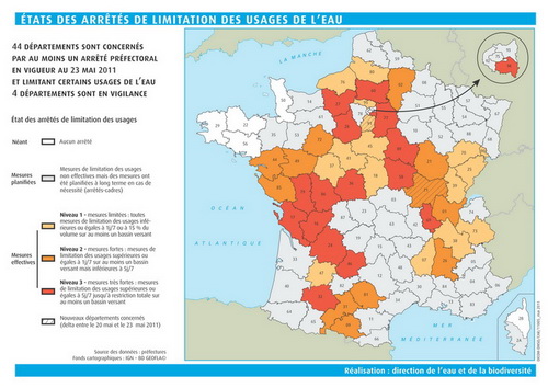 En savoir plus sur les niveaux d'alerte sécheresse