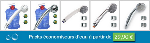 Nouveau pack économiseur d'eau à petit prix