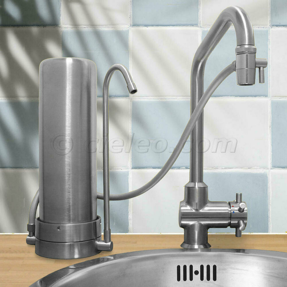 Filtre à Eau Pour Robinet – 3 Filtres Fibre De Carbone NSF – Élimine Chlore, Plomb, Rouille – Pour Cuisine Et Salle De Bain